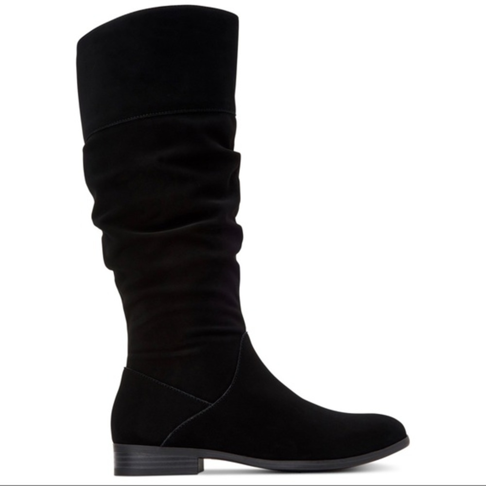 New Style & Co Kelimae Scrunched Boots Black - Picture 2 of 6